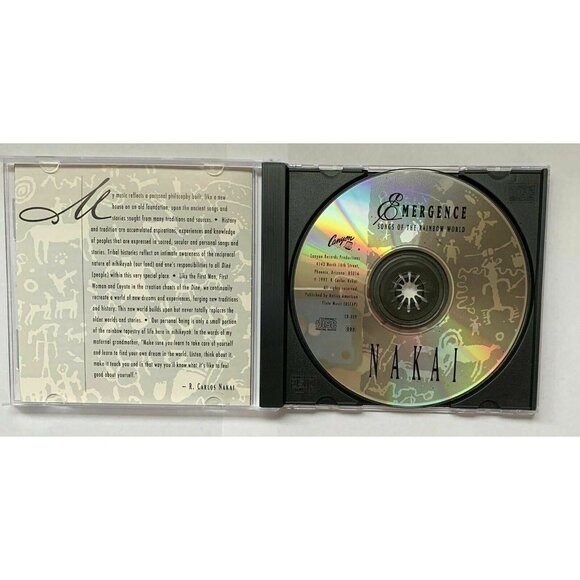 Emergence Nakai 1997 CD Native American Flute Music Songs of the Rainbow World - Picture 3 of 3